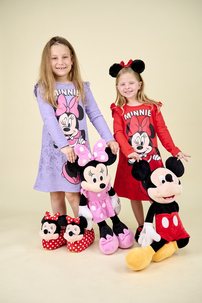 INV. CAMISON DE JERSEY ML CON ESTAMPA "MINNIE" Y VOLADOS