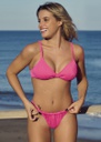 MALLA CONJUNTO DE TRICOT TOP CON NUDO Y COLALES CON FRUNCE "PERLA"