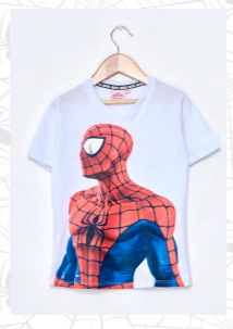 VER. REMERA ALGODÓN ESTAMPADA "SPIDERMAN"