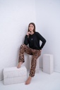 INV. PIJAMA REMERA LISA Y PANTALON ESTAMPADO