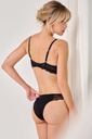 CONJUNTO CORPIÑO TAZA SOFT Y VEDETINA. DE ALGODON Y LYCRA CON PUNTILLA