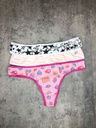 PACK X3 COLALES DE ALGODÓN Y LYCRA ESTAMPADA
