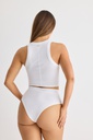 MUSCULOSA DAMA CON ESCOTE CERRADO DE ALG. SOFT LISA 
