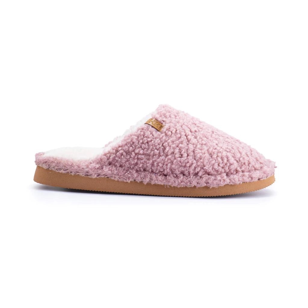 INV. PANTUFLA CHINELA DE OVEJA BUCLE CON PLANTILLA CON CORDERITO apta para lavarropas