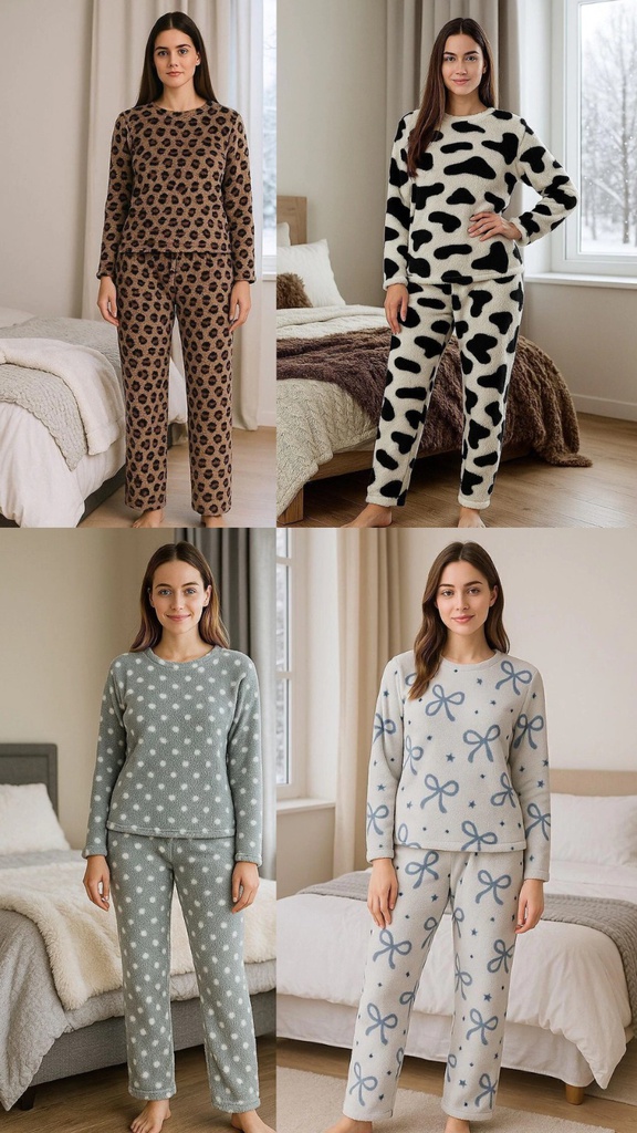 INV. PIJAMA DE CORDERITO ESTAMPADO