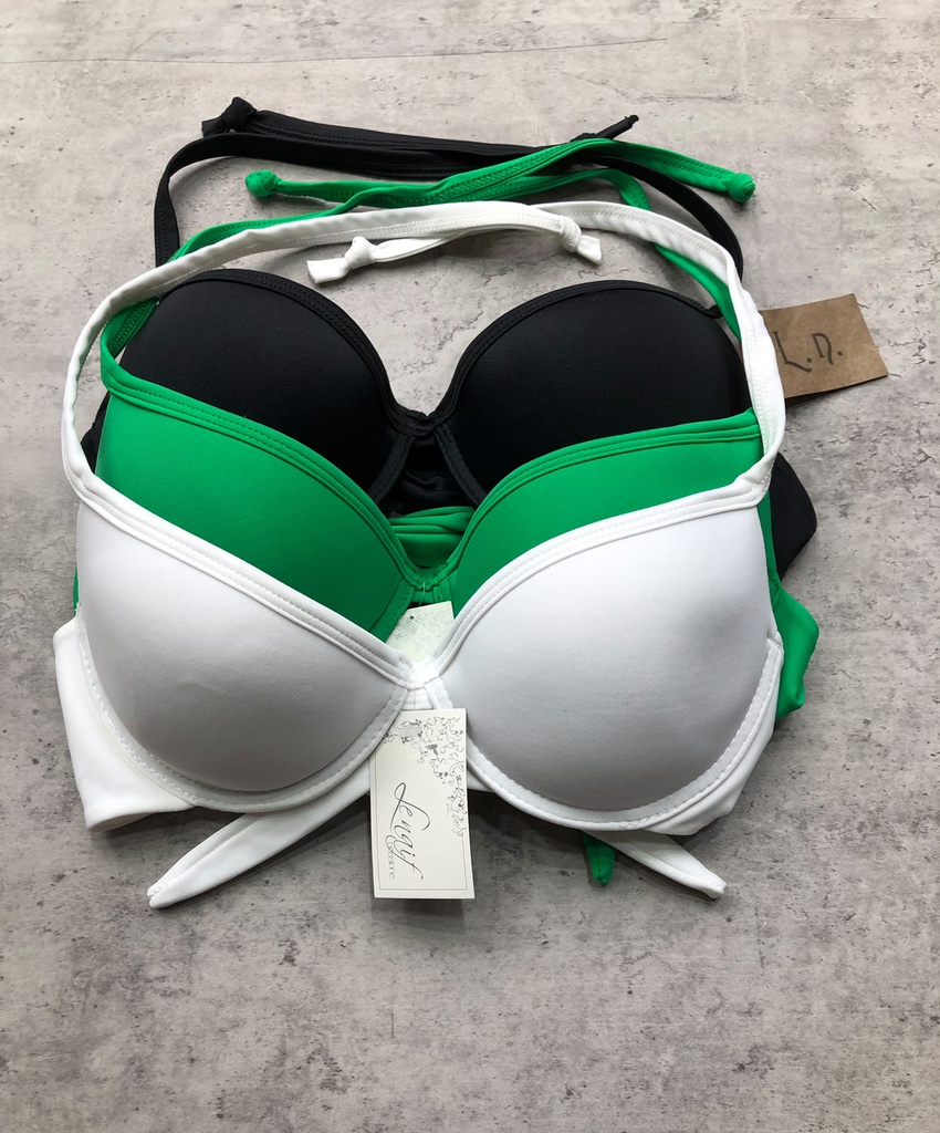 BLACK !  -15% ! MALLA CORPIÑO LISO TAZA SOFT C/ARCO