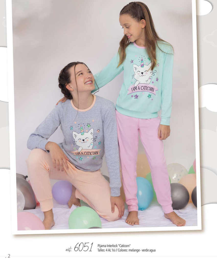 INV. PIJAMA INTERLOCK "CATICORN"