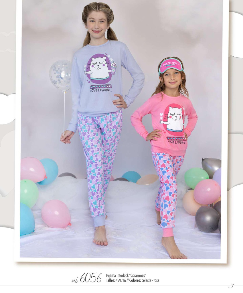 INV. PIJAMA INTERLOCK "CORAZONES"