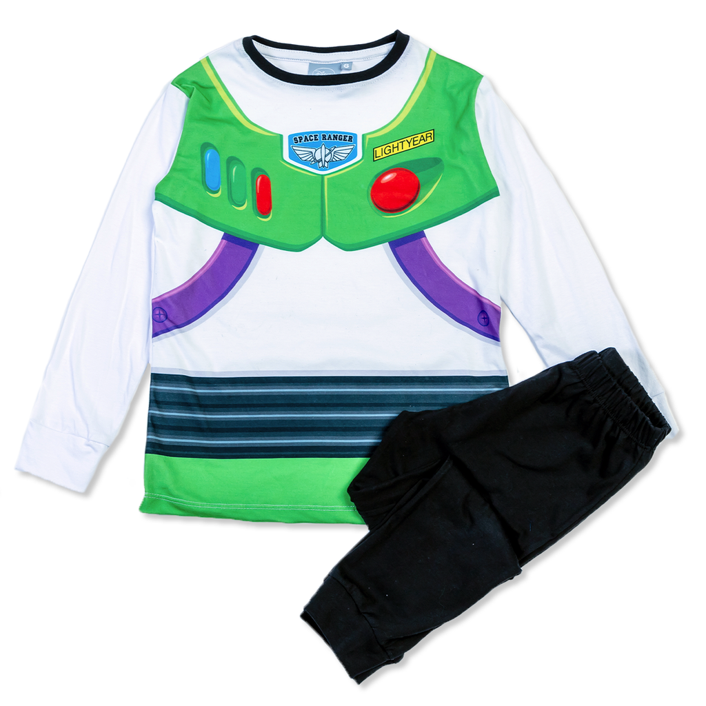 DESCUENTO 10% LIQUIDACION DE TEMPORADA!  INV. PIJAMA DISFRAZ "TOY STORY" DE JERSEY MODAL ML SUBLIMADO "BUZZ" Y PANTALON LISO