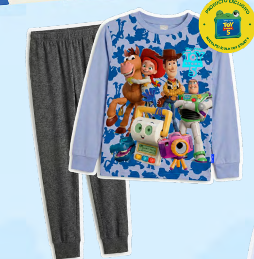  INV. PIJAMA DE ALGODÓN ESTAMPADO Y MODAL SUBLIMADO "TOY STORY"