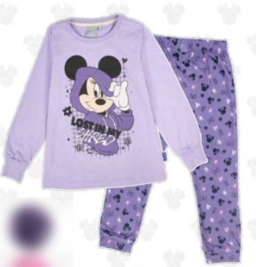  INV. PIJAMA DE ALGODÓN Y MODAL SUBLIMADO "MINNIE"