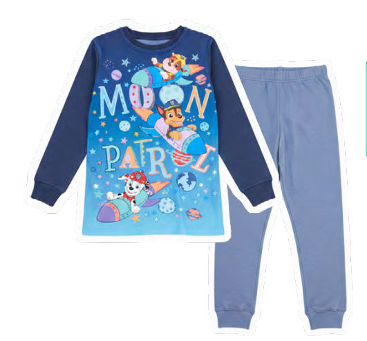  INV. PIJAMA DE ALGODÓN Y MODAL SUBLIMADO "PAW PATROL"