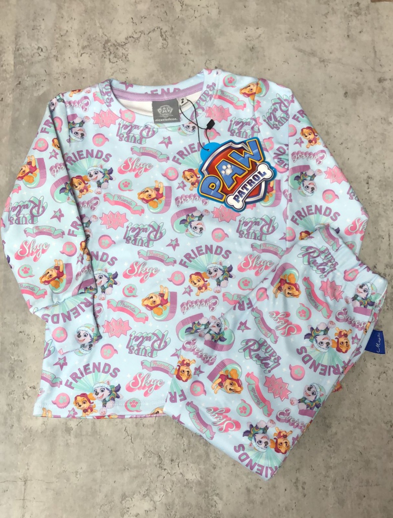  INV. PIJAMA GAMUZADO SUBLIMADO "PAW PATROL"