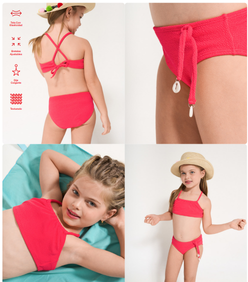 VER. MALLA BIKINI NENA TOP TEXTURADO LISA CON DIJE EN BOMBACHA