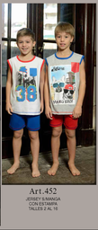 [PIA452] VER. NENE PIJAMA JERSEY MUSCULOSA ESTAMPADO