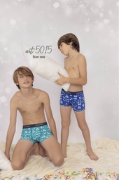 [MAR5015] BOXER NIÑO ALG Y LYCRA "OJITOS"