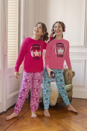 [PIA522/1] DESCUENTO 15% LIQUIDACION DE TEMPORADA!  INV. PIJAMA NENA POLYDON CON ESTAMPA