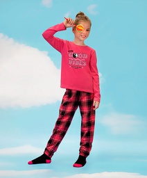 [ELE2483] DESCUENTO 10% LIQUIDACION DE TEMPORADA!  INV. PIJAMA PANTALON PILU CUADRILLE