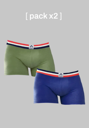 [ACB015] PACK X2 BOXERS ALGODÓN &amp; LYCRA COMBINADO