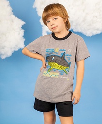 [ELE2555/E/E] OFF - 15% !! VER. PIJAMA REMERA Y SHORT "TIBURON-DINO"