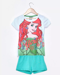 [DIS82719] VER. PIJAMA REMERA SUBLIMADA Y SHORT LISO "LA SIRENITA"