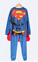 [DIS87011] DESCUENTO 10% LIQUIDACION DE TEMPORADA!  INV. PIJAMA DISFRAZ DE ALGODÓN CON CAPA "SUPERMAN"
