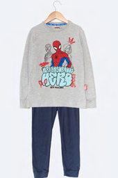[DIS81026] DESCUENTO 10% LIQUIDACION DE TEMPORADA!  INV. PIJAMA DE ALGODÓN ESTAMPADO CON PANTALON LISO "SPIDERMAN"