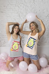[LEN26705] VER. PIJAMA MUSCULOSA Y SHORT RAYADO "PALTA"