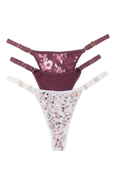 [FRA5011] PACK 3 TANGA REGULABLE DE ALGODÓN Y LYCRA ESTAMPADA "LIBERTY"