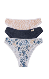 [FRA5014] PACK X3 VEDETINA DE ALGODÓN Y LYCRA ESTAMPADA "MEDITERRANEO"