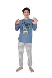 [LEN26930] DESCUENTO 10% LIQUIDACION DE TEMPORADA! INV. PIJAMA DE NENE DE ALGODÓN ESTAMPADO "DINO"
