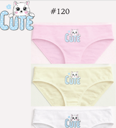 [MAR120] PACK X3 BOMBACHA DE NENA DE ALGODÓN Y LYCRA CON ESTAMPA LOCALIZADA
