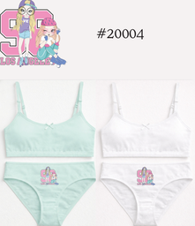 [MAR20004] CONJUNTO NENA ESTAMPADO DE ALGODÓN Y LYCRA CON BRETELES FINOS Y ESTAMPA LOCALIZADA