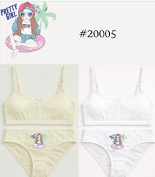 [MAR20005] CONJUNTO NENA ESTAMPADO DE ALGODÓN Y LYCRA CON BRETELES FINOS Y ESTAMPA LOCALIZADA