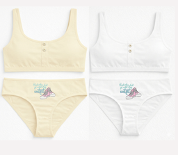 [MAR21003] CONJUNTO NENA ESTAMPADO DE ALGODÓN Y LYCRA CON BRETEL ANCHO C/ BOTONES