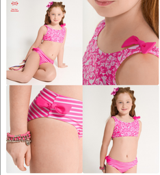 [ELE2712] VER. MALLA BIKINI NENA TOP ESTAMPADA CON MOÑOS