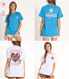 [ELE2770] VER. PIJAMA TEENS REMERA CON ESTAMPA LOCALIZADA Y SHORT LISO