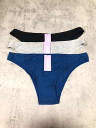 [KIE10252] PACK X3 VEDETINA DE ALGODÓN Y LYCRA LISAS