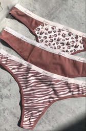 [KIE6151] PACK X3 COLALES DE ALGODÓN Y LYCRA ESTAMPADA CON ELASTICO