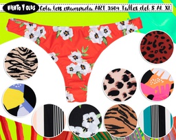 [VYO3504] PROMO x 6 BOMBIS SURTIDAS $15000 ! MALLA COLALES ESTAMPADA